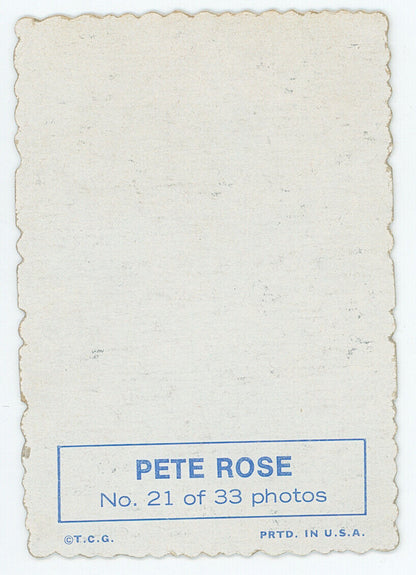 1969 Topps Deckle-Edge Pete Rose. 