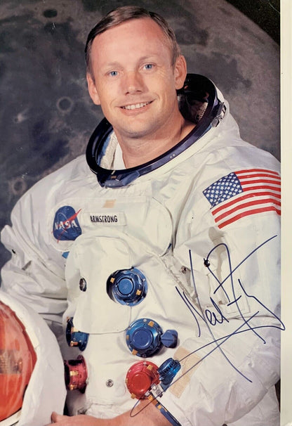 Neil Armstrong Signed &amp; Framed NASA Photo. JSA