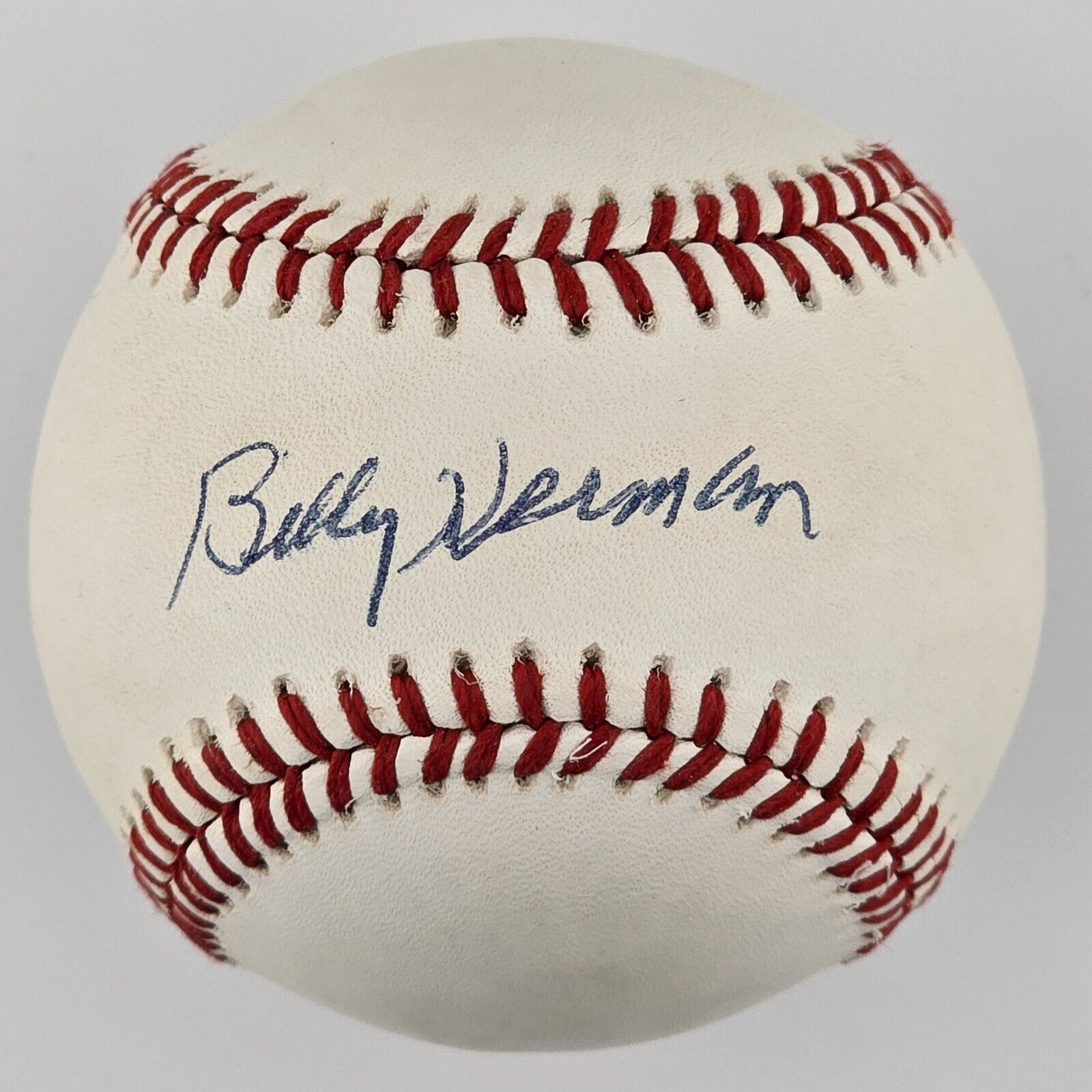 Billy Herman Signed Baseball. Hall of Famer. JSA LOA