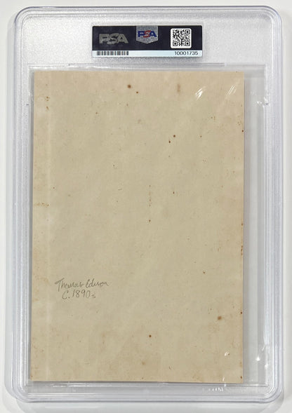 Rare Thomas Edison Signed Photo. Autograph PSA Mint 91