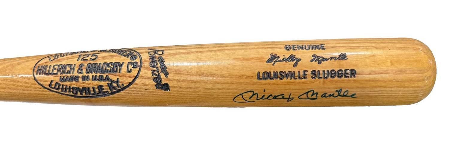 Mickey Mantle Signed Bat, Louisville Slugger. Signature Model. JSA2