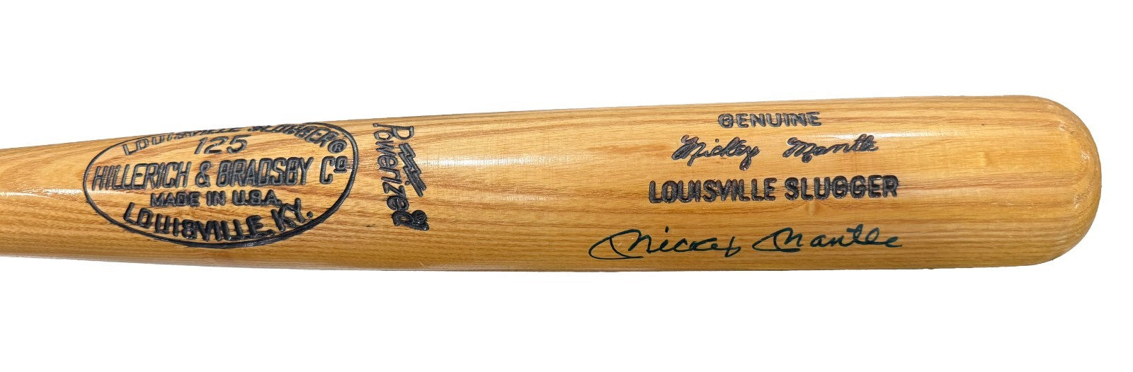 Mickey Mantle Signed Bat, Louisville Slugger. Signature Model. JSA2