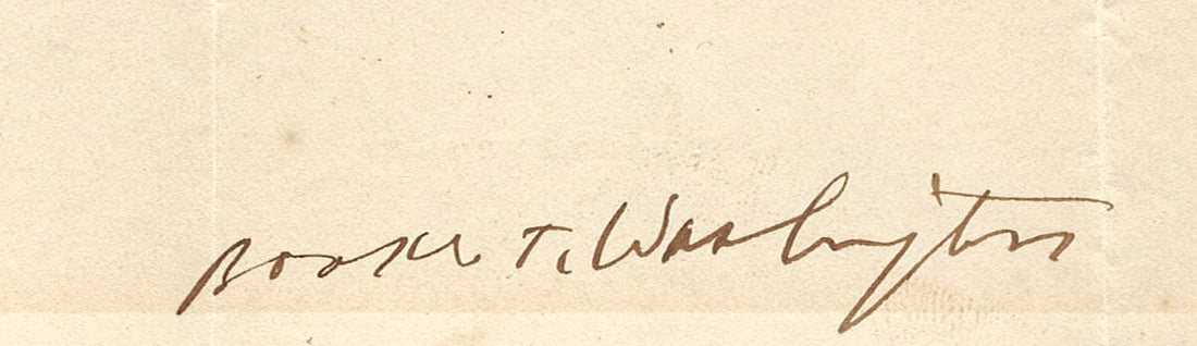 Booker T. Washington Autograph, Signed Tuskegee Letterhead. JSA1