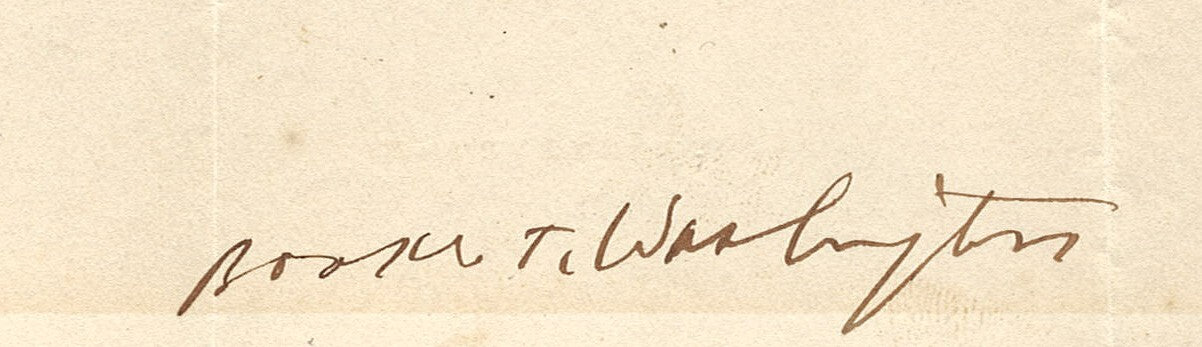 Booker T. Washington Autograph, Signed Tuskegee Letterhead. JSA1