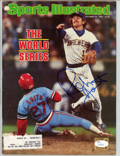 Robin Yount Signed Sports Illustrated 1982 World Series JSA0