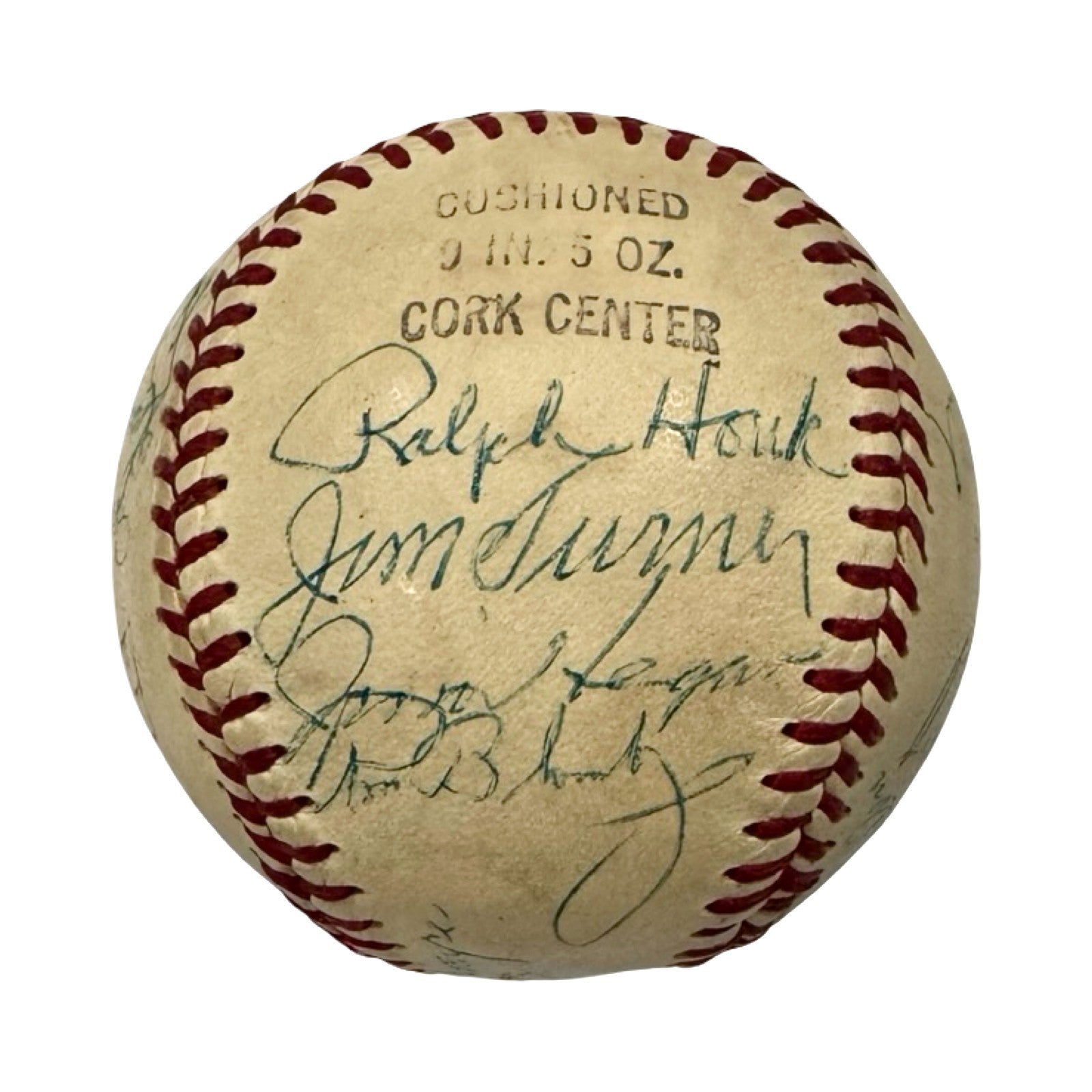 1970 New York Yankees Team Signed Baseball with Rookie Thurman Munson. JSA5