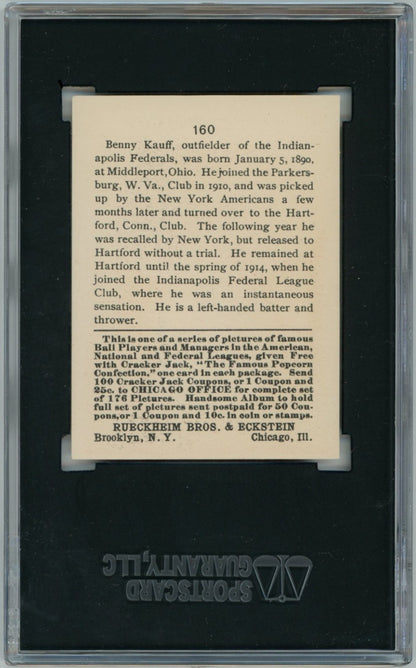 1915 Cracker Jack Benny Kauff SGC 51