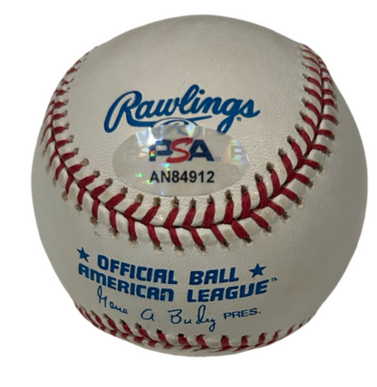 George Kell Signed Baseball. Detroit Tigers. PSA1