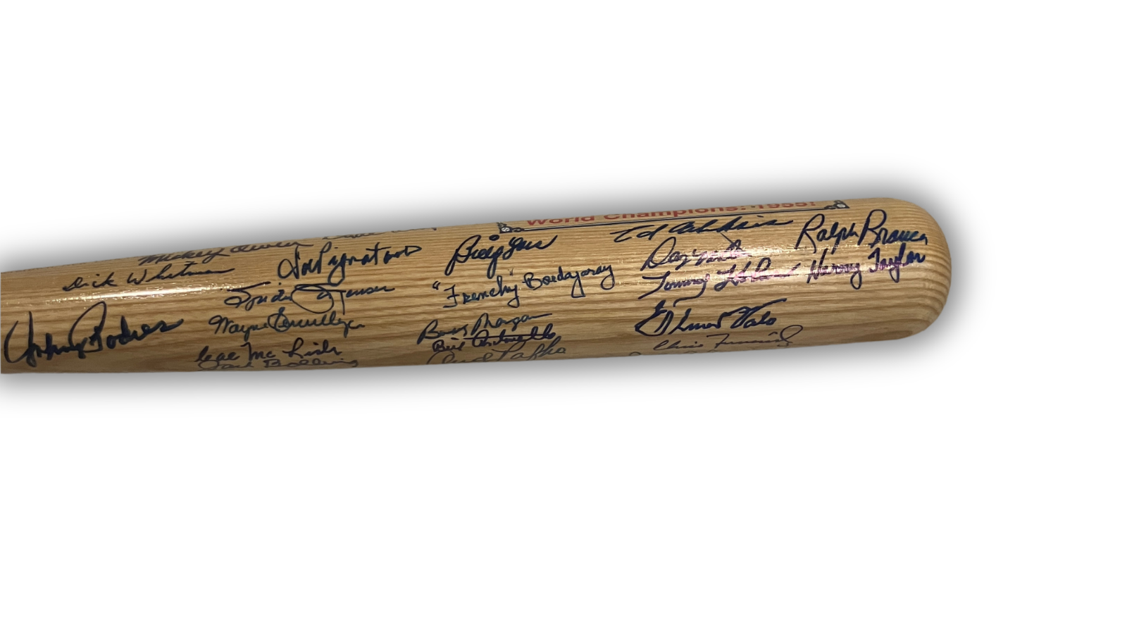 Pee Wee Reese, Snider Multi Signed Brooklyn Dodgers Greats Baseball Bat. JSA2