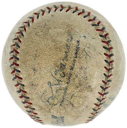 Babe Ruth &amp; Lou Gehrig Signed Baseball, 1920s   1930s NY Yankees. Auto Beckett5