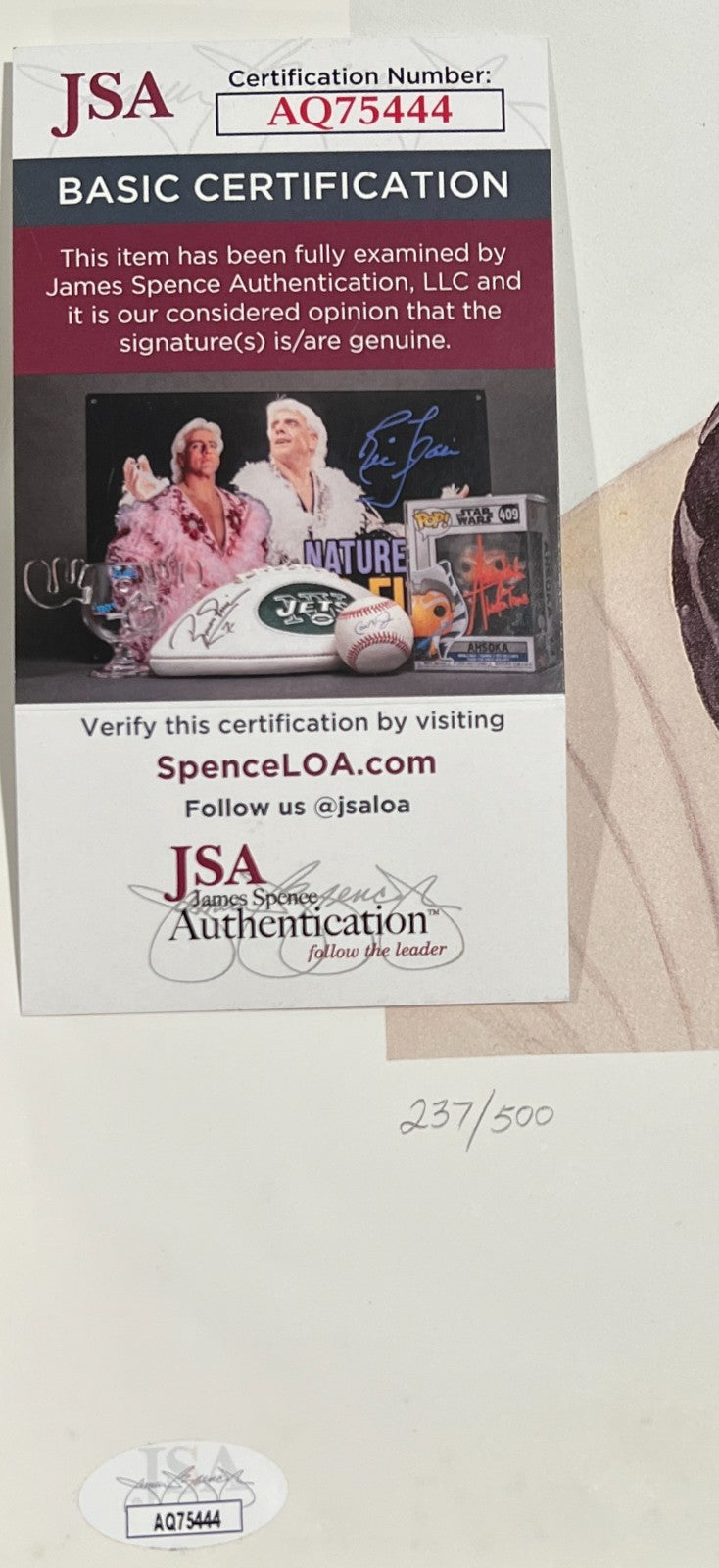 Yogi Berra Signed Lithograph Print, James Fiorentino. LE 500. Yankees. Auto JSA1