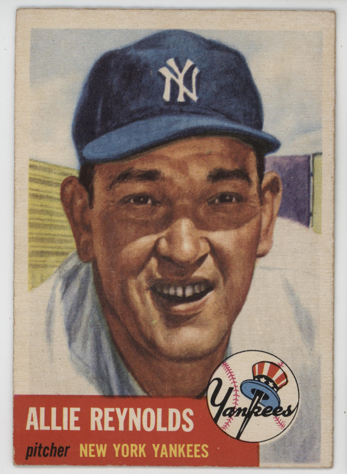 Allie Reynolds 1953 Topps. 