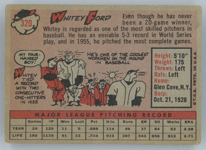 1958 Topps Whitey Ford. 