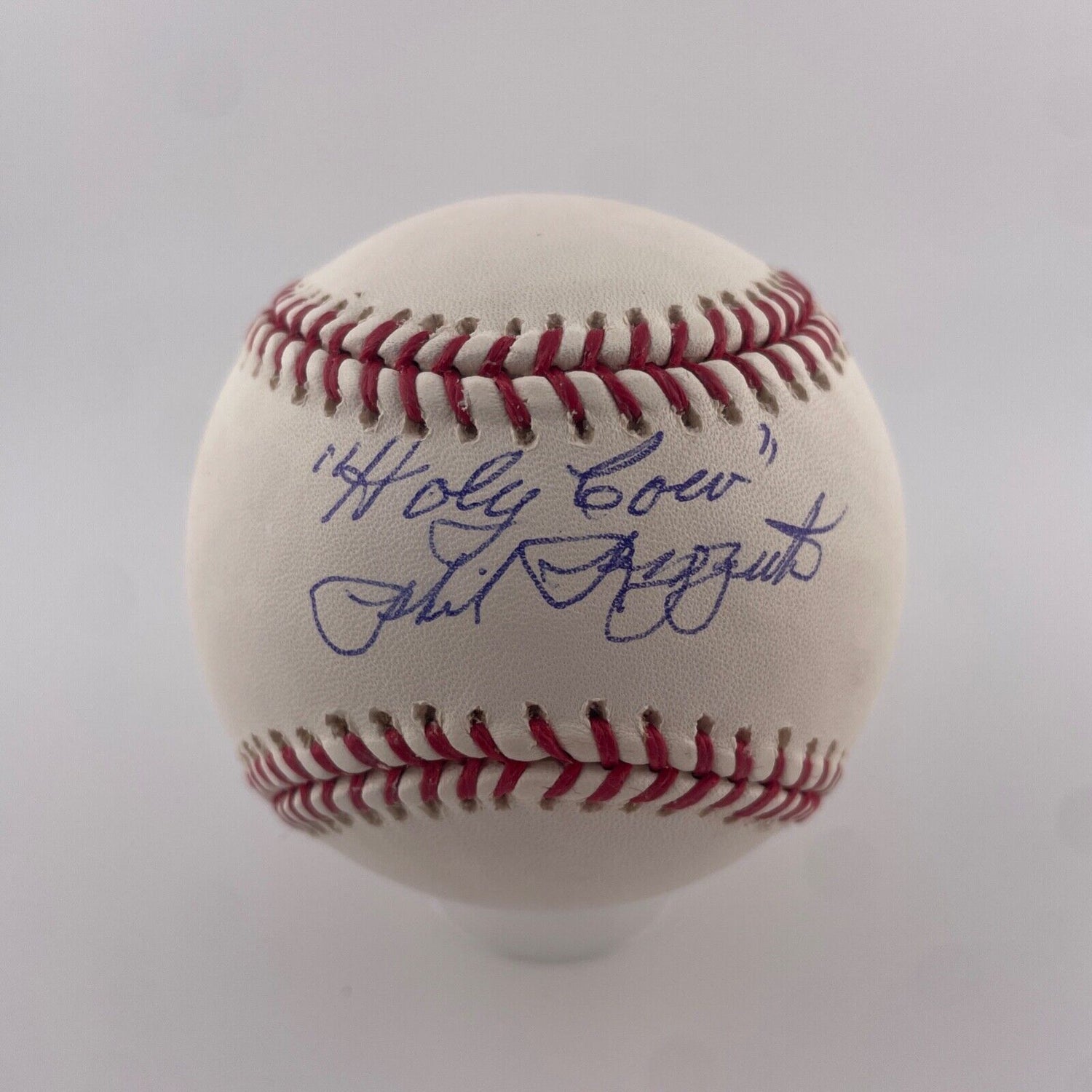 Phil Rizzuto Signed Inscribed Baseball. Holy Cow. JSA – BC Vintage