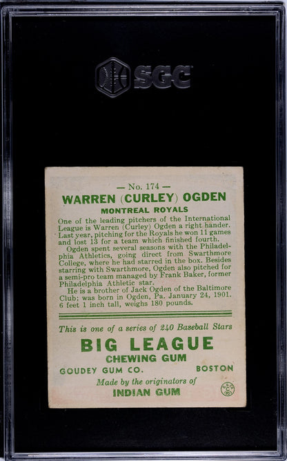 1933 Goudey Warren Ogden 