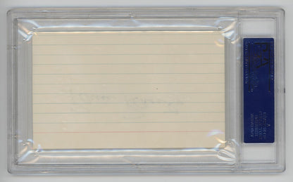 Robin Roberts Signed Index Card. PSA. Philadelphia Phillies Hall of Famer1