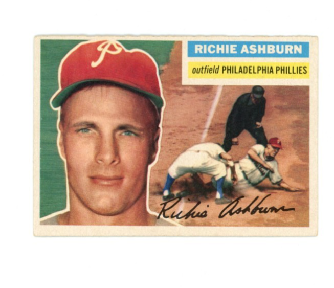 1954 Bowman Richie Ashburn Gray Back0