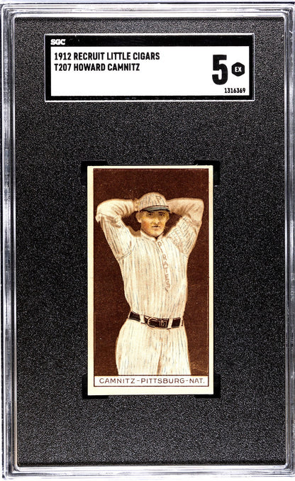 1912 Recruit Little Cigars T207 Howie Camnitz SGC 50