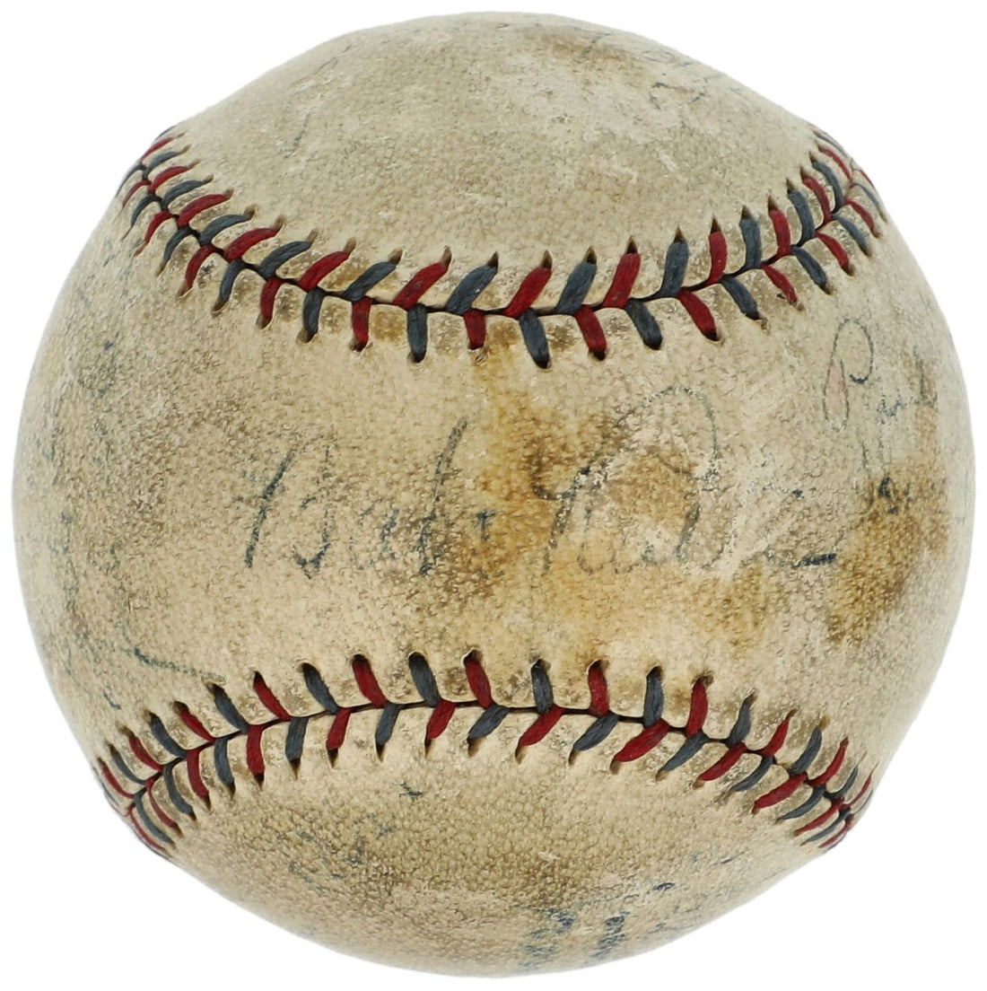Babe Ruth &amp; Lou Gehrig Signed Baseball, 1920s   1930s NY Yankees. Auto Beckett1