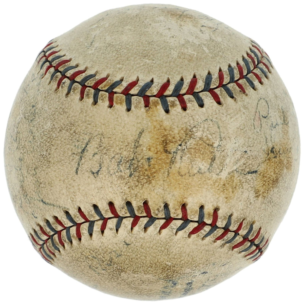 Babe Ruth &amp; Lou Gehrig Signed Baseball, 1920s   1930s NY Yankees. Auto Beckett1