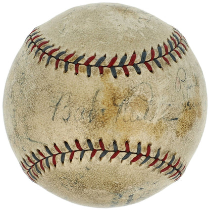 Babe Ruth &amp; Lou Gehrig Signed Baseball, 1920s   1930s NY Yankees. Auto Beckett1