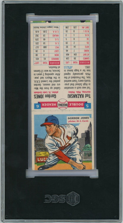 1955 Topps Double Headers Ted Kazanski Gordon Jones 