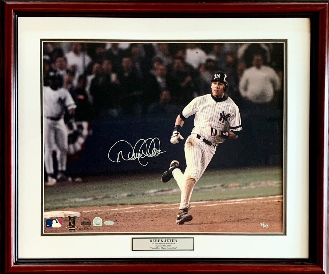 Derek Jeter Signed Limited Edition Photo, Rookie Year 1996 - 1st Playoff HR