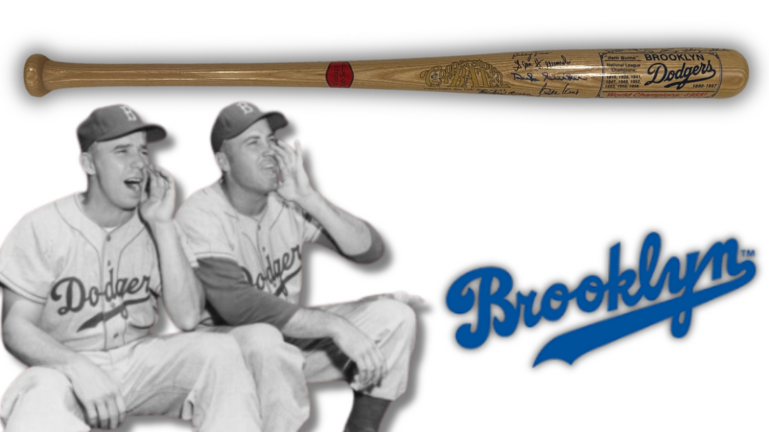Pee Wee Reese, Snider Multi Signed Brooklyn Dodgers Greats Baseball Bat. JSA0