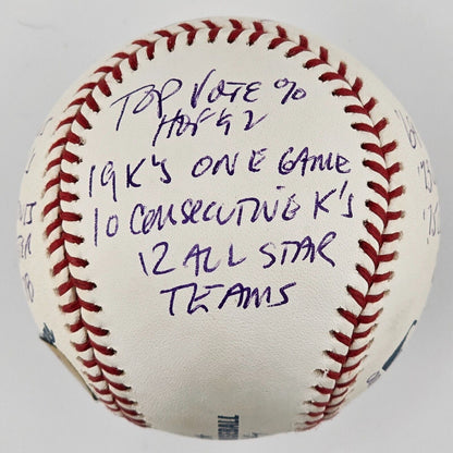 Tom Seaver Signed &amp; Stats Inscribed Baseball. Limited Edition