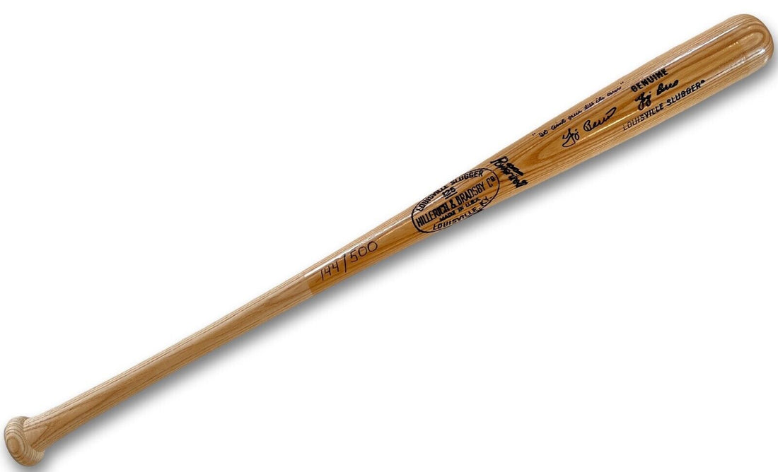 Yogi Berra Signed Bat Inscribed It Ain&