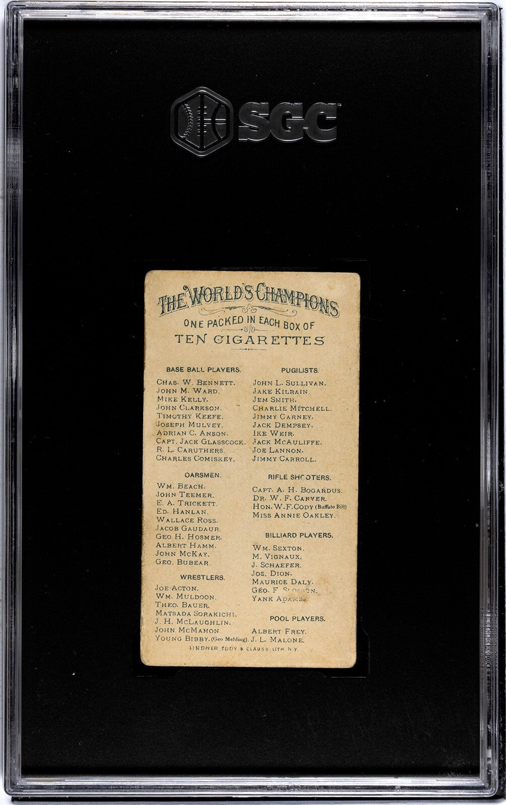 1887 N28 Allen Ginter Timothy Keefe Baseball. SGC 4.1