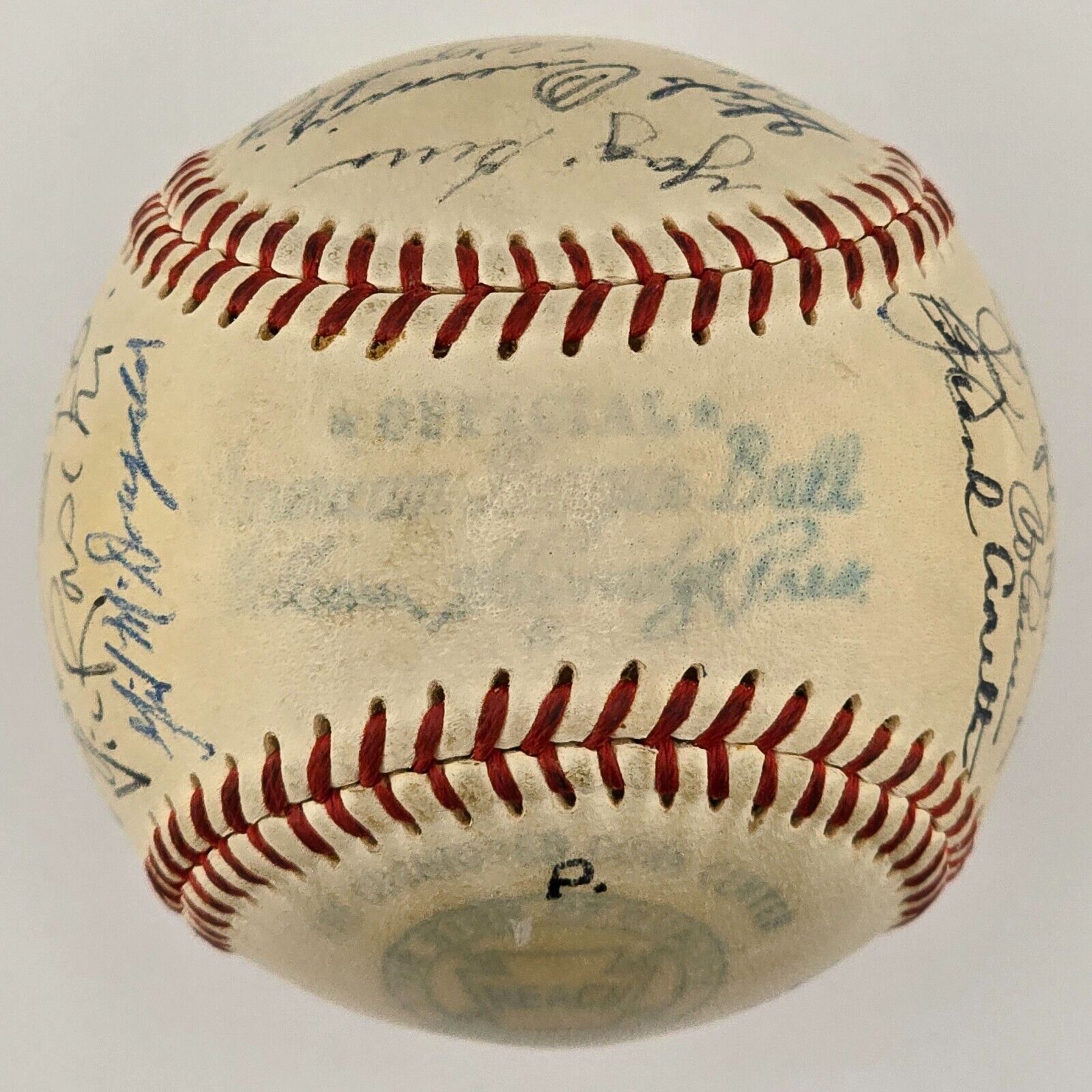 1951 New York Yankees Team Signed Baseball. Rookie Mantle Signature. PSA/DNA LOA