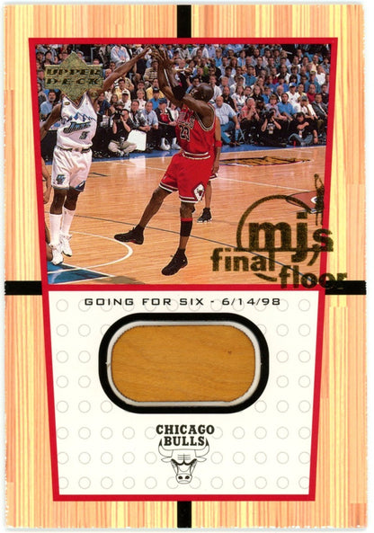 Michael Jordan 2000 Upper Deck Final Floor Game Used 1998 Finals Card. 