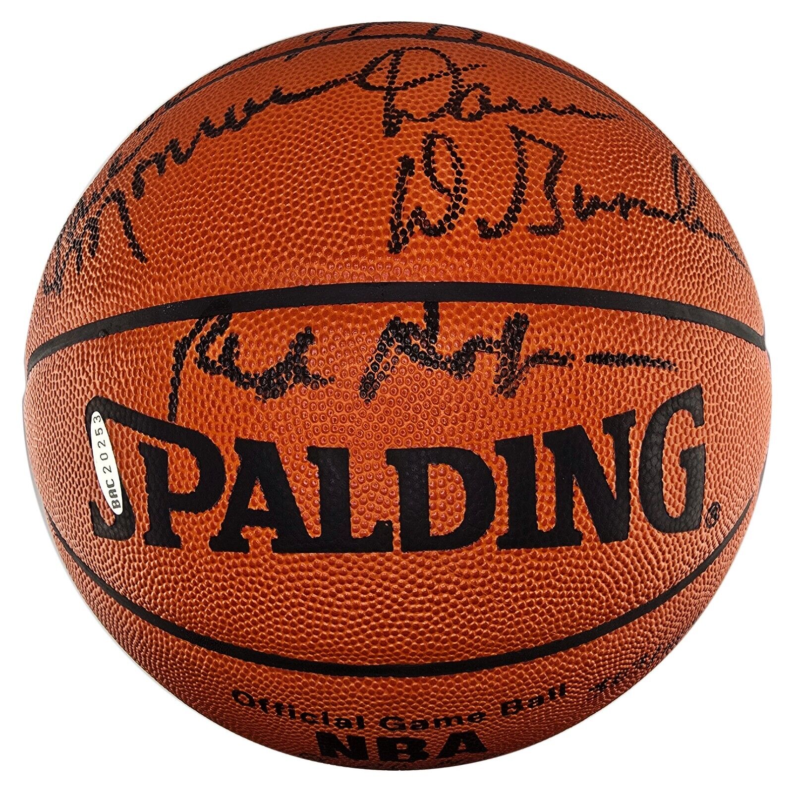 1973 New York Knicks Team Signed Basketball. World Champions. Upper Deck 303/500