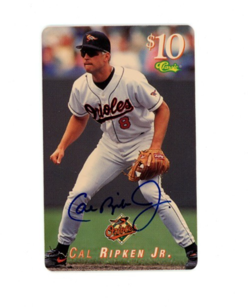1995 Classic Phone $10 Card - Cal Ripken JSA0