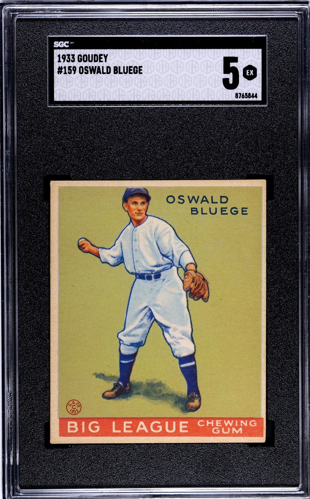 1933 Goudey Oswald Bluege 