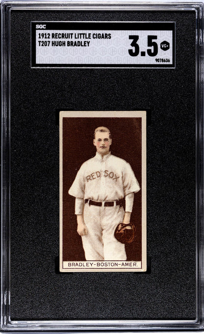 1912 Recruit Little Cigars T207 Hugh Bradley SGC 3.50
