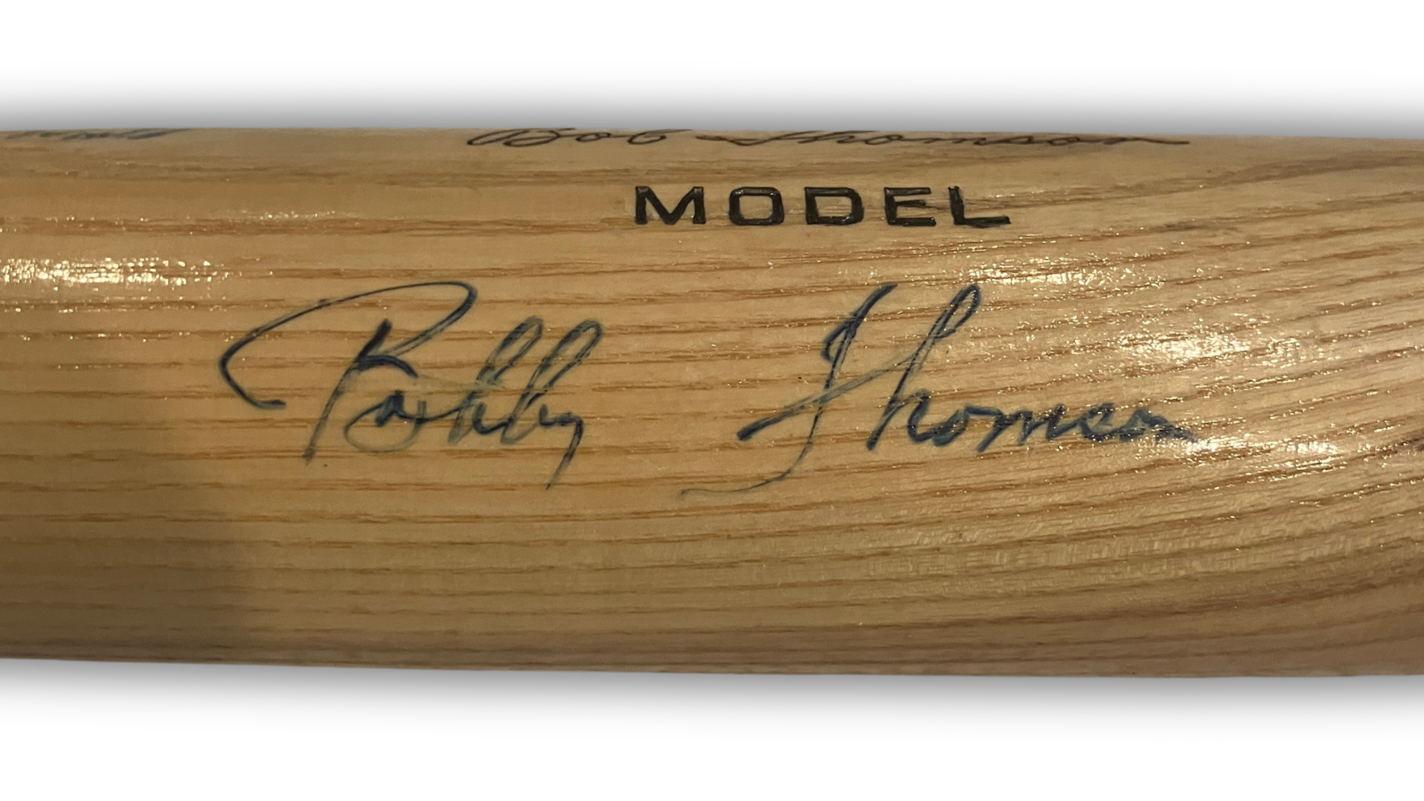 Bobby Thomson Signed &amp; Inscribed "Shot Heard Round the World" Baseball Bat. JSA3
