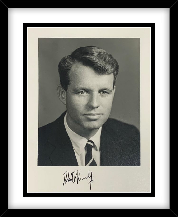 Robert F. Kennedy Signed 1960s Photo. Exceptionally Rare. PSA – BC Vintage