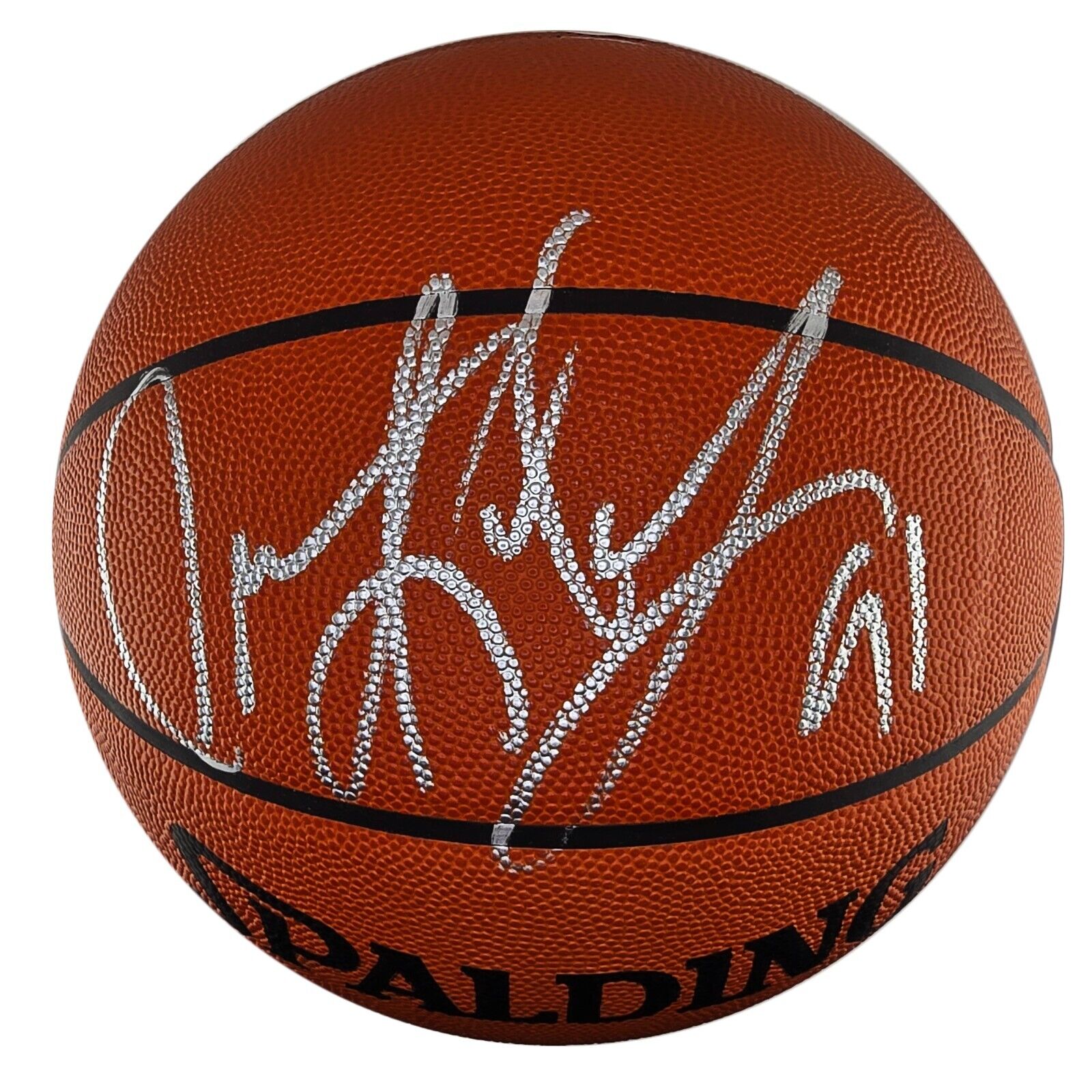 Dennis Rodman Signed &amp; &quot;91&quot; Inscribed Basketball. JSA COA