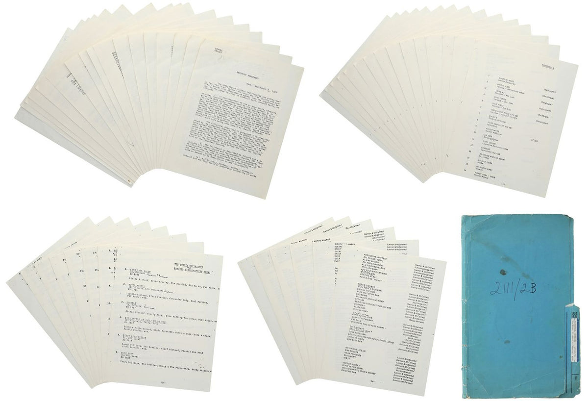 Michael Jackson Signed 1985 Beatles Music Catalog Purchase Document3