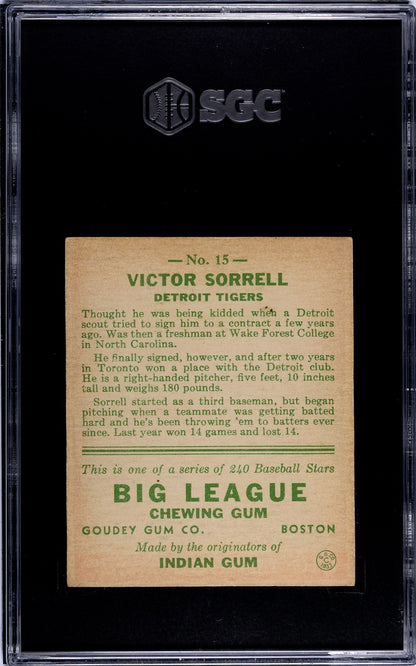 1933 Goudey Victor Sorrell 