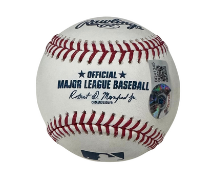 Pele Single Signed Baseball. Auto Beckett BAS2