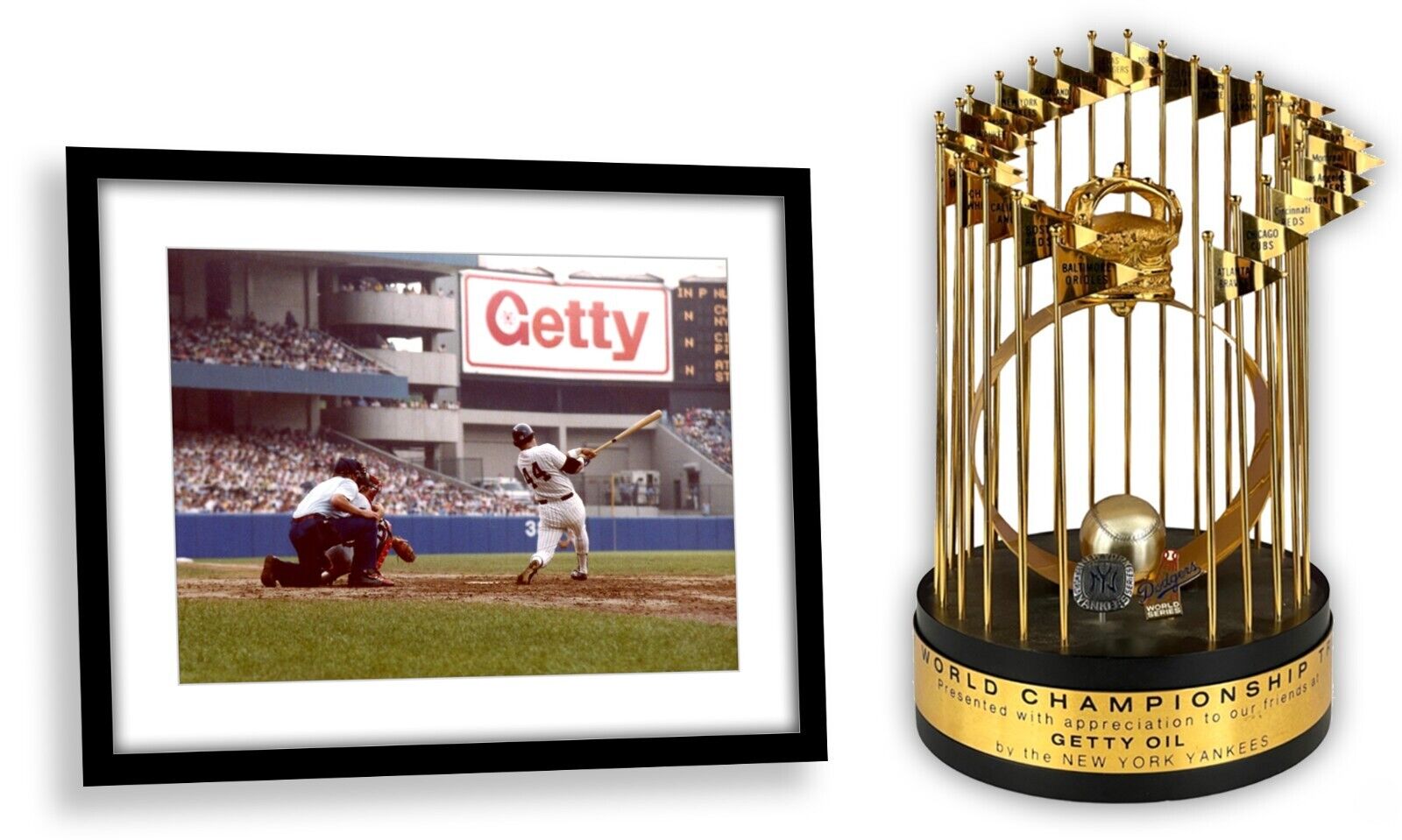 Original 1977 New York Yankees World Series Championship Trophy, 12 inch Balfour