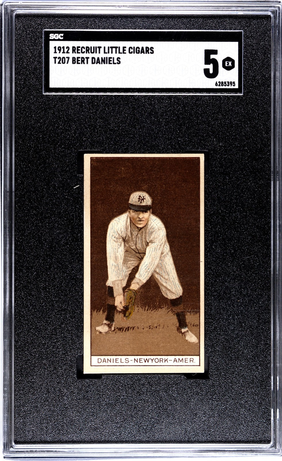 1912 Recruit Little Cigars T207 Bert Daniels SGC 50