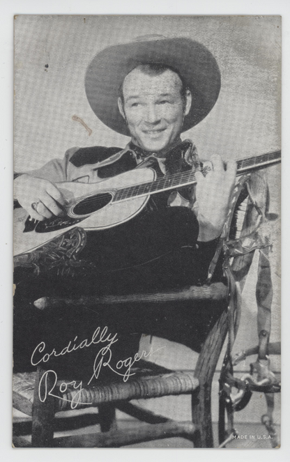 Roy Rogers 1940-60 Exhibits Movie Stars. "Cordially Roy Rogers"0