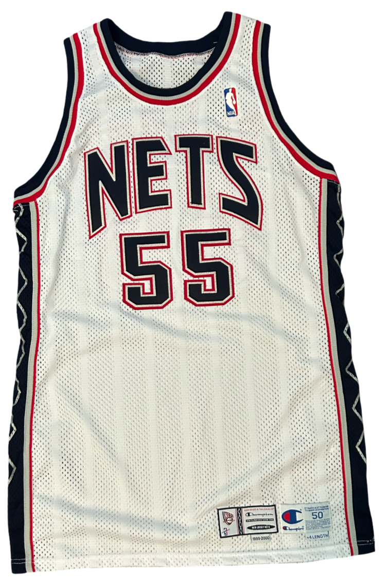 Jayson Williams 1999-00 Game Worn Jersey, Signed. NJ Nets. Home White2