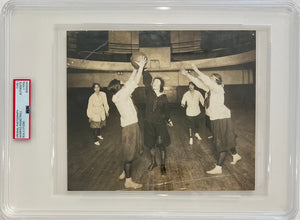 1910s Women's Basketball. Jessie Beals Original Photograph, PSA Type 1
