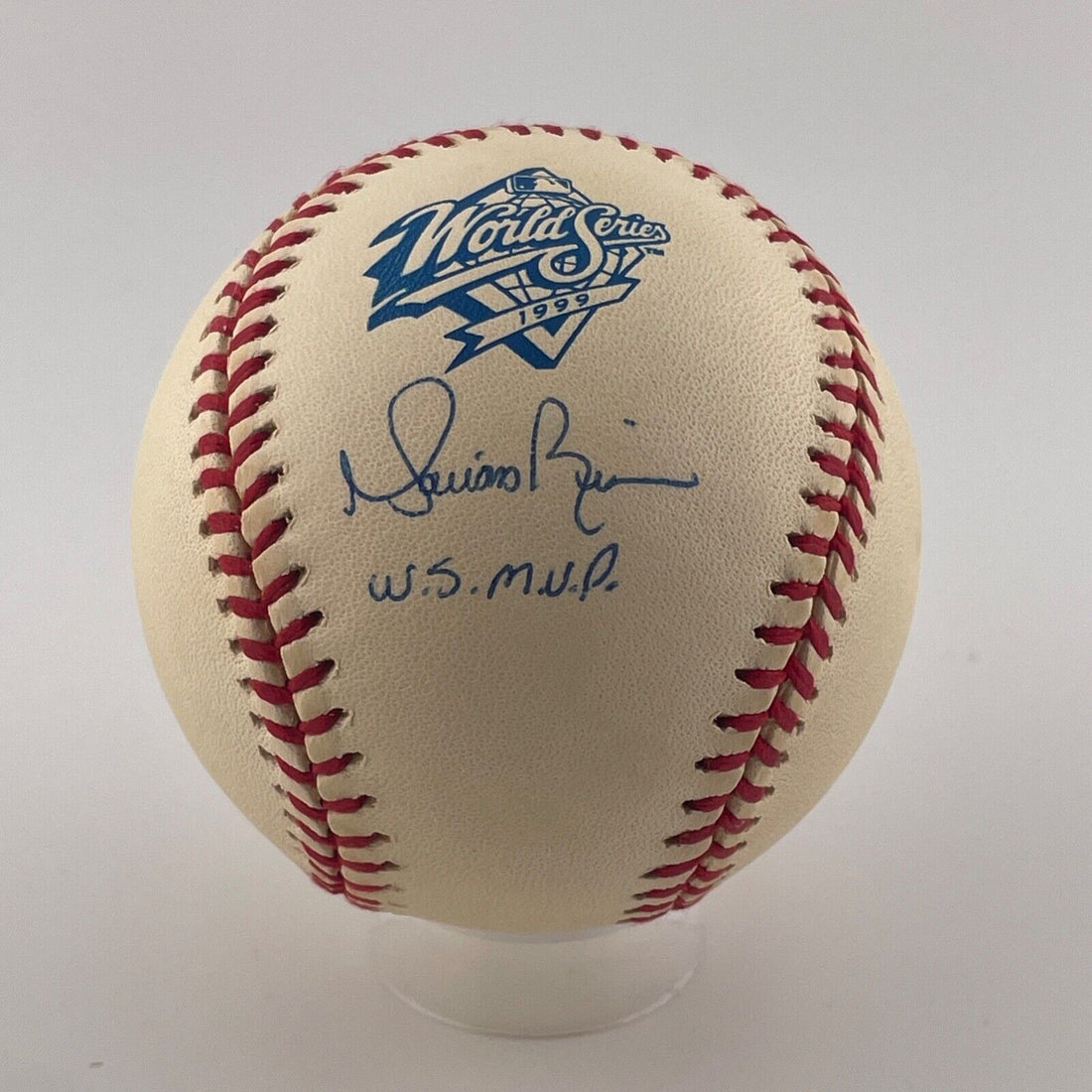 Mariano Rivera Signed Baseball, 1999 WS MVP Inscription. Logo Ball. JSA, Steiner