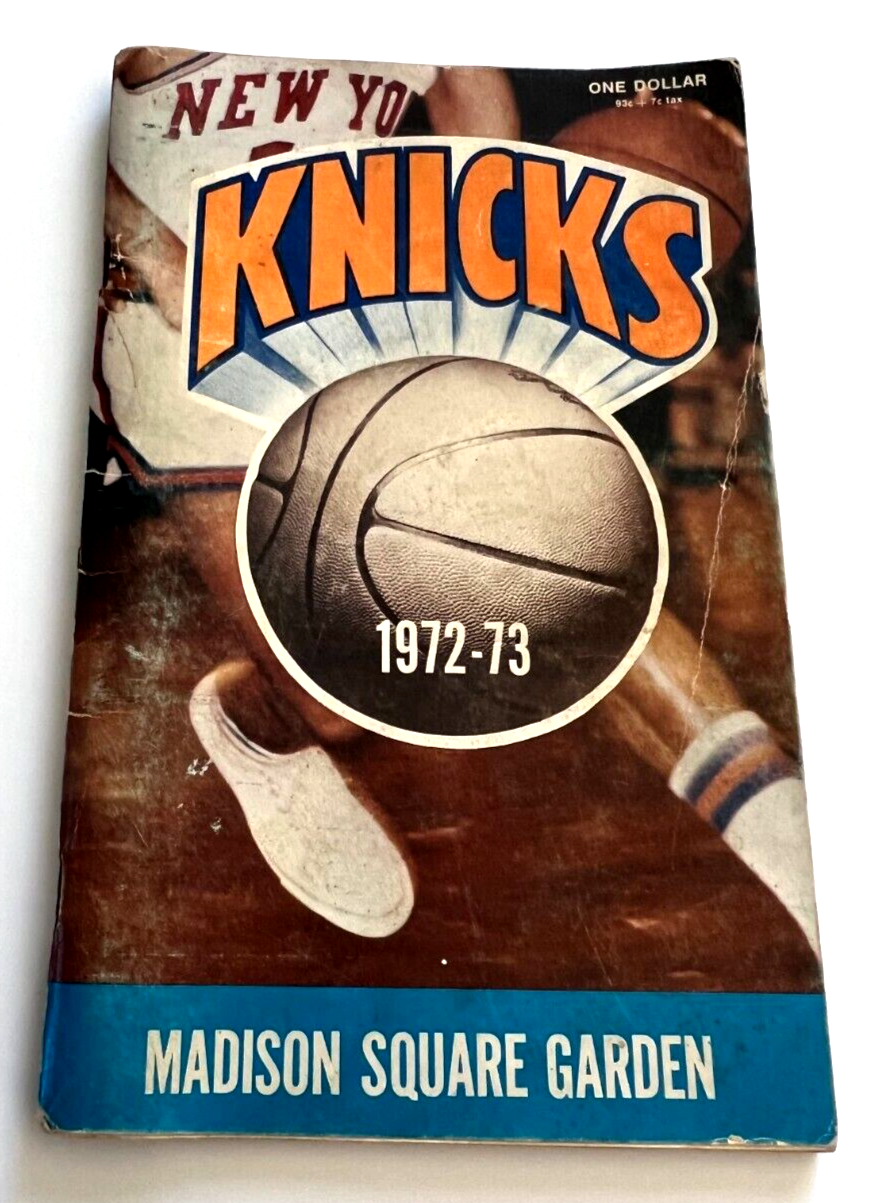 1972-73 New York Knicks Yearbook Madison Square Garden Press Media Guide NBA0